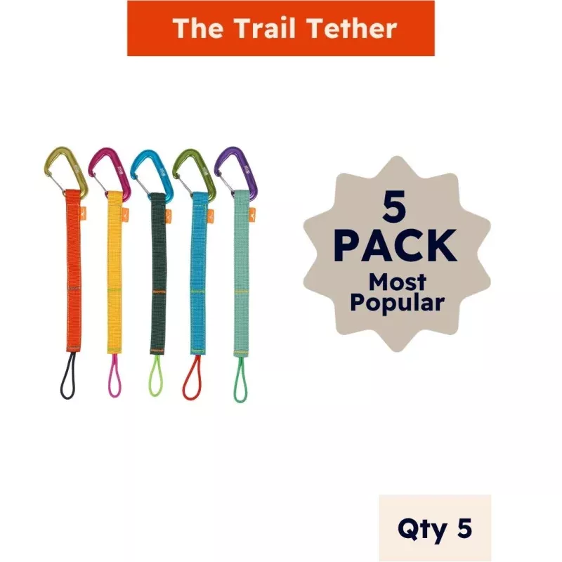 Trail Tether 5 Pack|Multicolor&Black