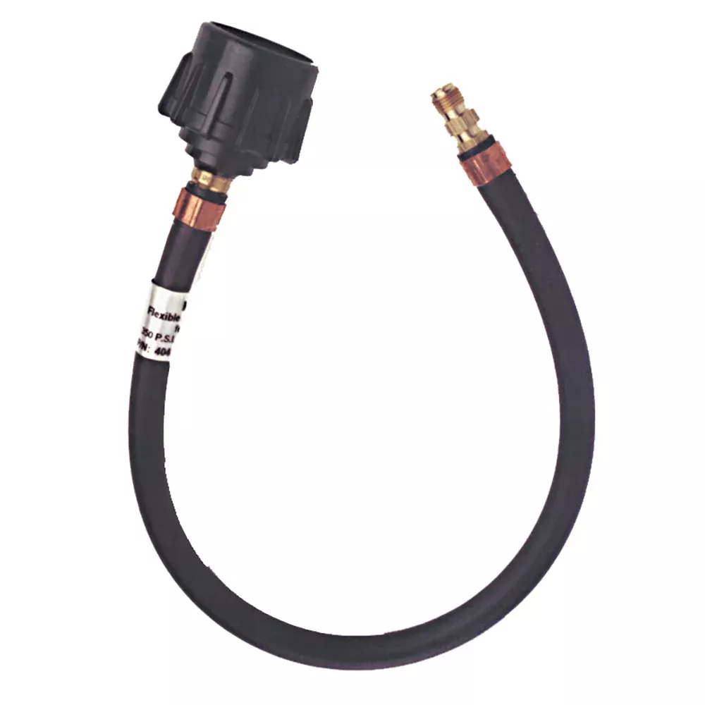 Trident Marine 20″ Pigtail Hose Quick Connect w/1/4″ Male Inverted Flare Fitting [1014-1415-20]