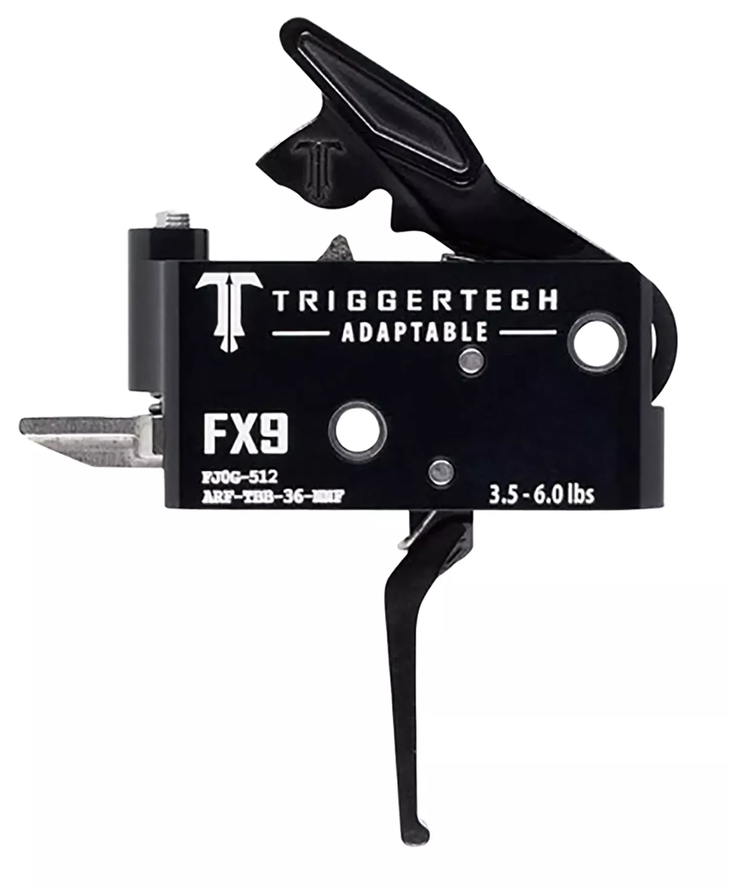 TriggerTech AdaptableTwo-Stage Flat Trigger with 3.50-6 lbs Draw Weight, for FN FX9