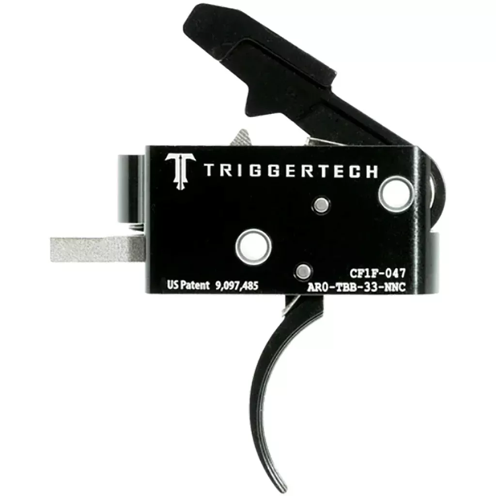 Triggertech Ar15 Competitive Two Stage Triggers Pvd Black Traditional Curved
