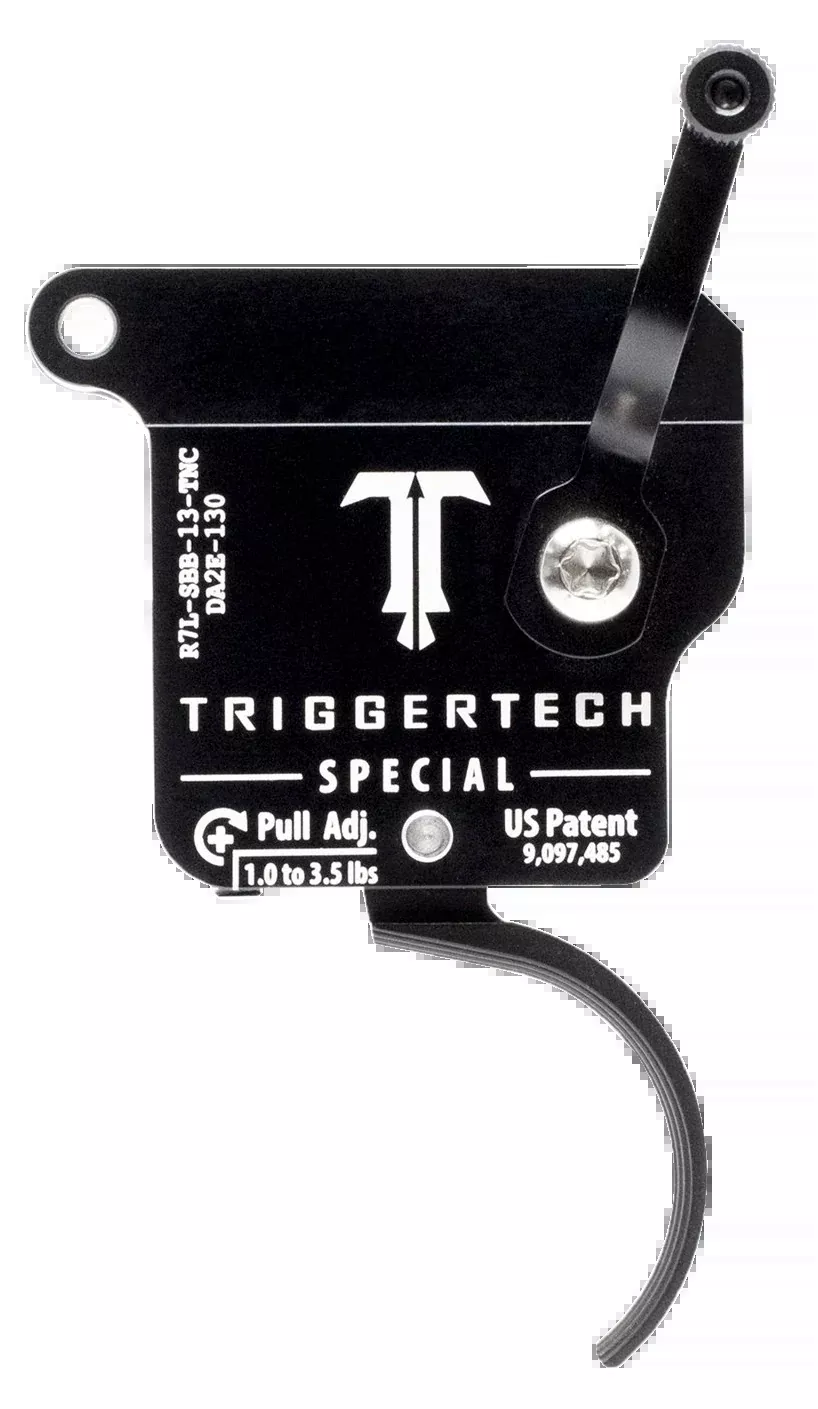 Triggertech Rem 700 Special Single Stage Triggers Pvd Black Traditional Curved Top Safety Rh