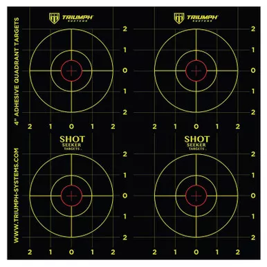 Triumph Shot Seeker Sight-In Targets Adhesive Hi-Vis 10 Pack