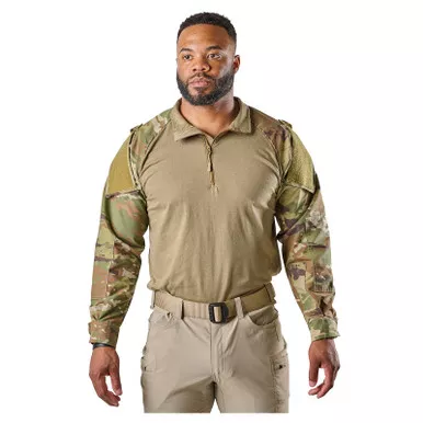 TRU-SPECMen's Combat 1/4 Zip Scorpion OCP LS Shirt (1653)