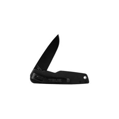 True Knives Ball Bearing Flipper 3" G10 Black Oxide