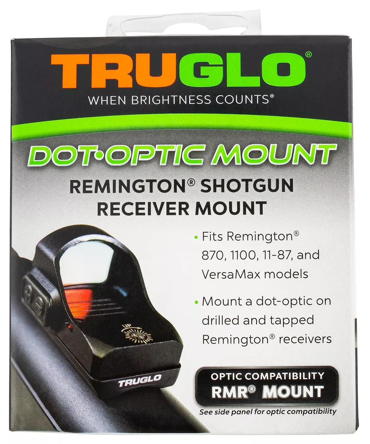 TruGlo Shotgun Receiver Mount Black Remington Trijicon RMR