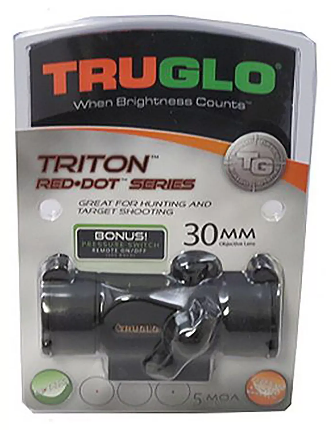 TruGlo Triton 1x 30mm Tri-Color Dot Reticle