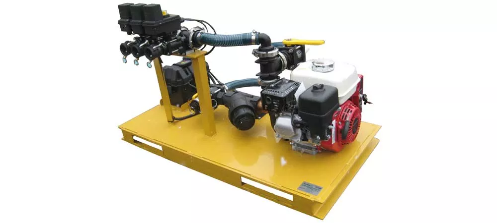 Turbo Turf Brine Sprayer Conversion System (Power Pack) | 1-Lane & 3-Lane Boom | Skid Size 20.5″ × 46″ | Honda 5.5 HP