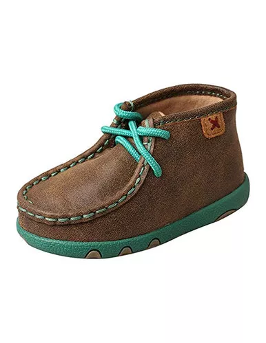 TWISTED X Infant Driving Bomber/Turquoise Moccasins (ICA0008)