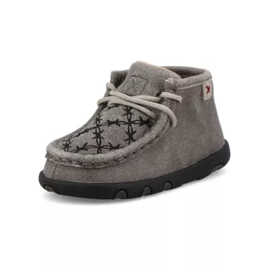 TWISTED X Infant's Chukka Gray/Black Driving Moc (ICA0038)