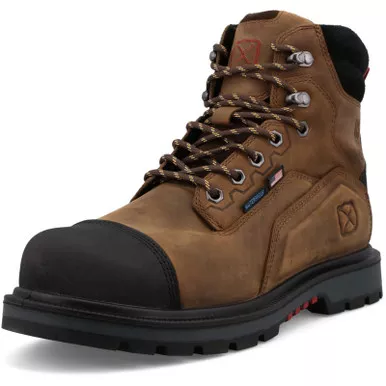 TWISTED X Men's 6in Brown/Black Work Boot (MDANW01)