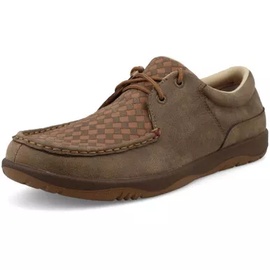 TWISTED X Men's Bomber/Light Brown Boat Shoes (MCP0002)