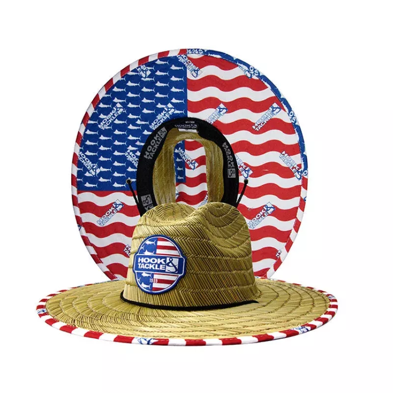 U.S. Marlins Straw Hat|Natural-lifeguard|M/L&L/XL