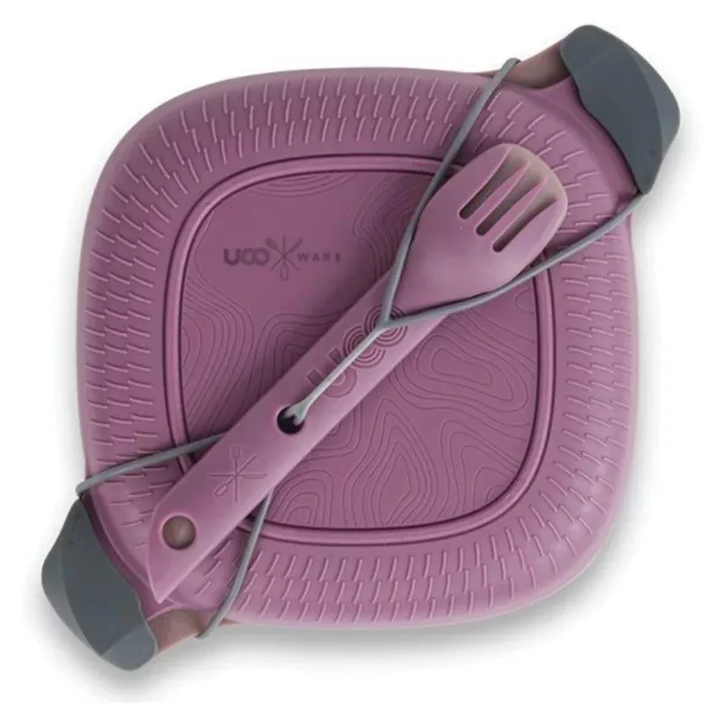 UCO Eco Five Piece Mess Kit in Plum PurpleDurable Camping Cookware Set
