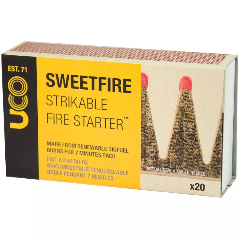UCO Sweetfire Strikable Firestart for Easy Camping Fire Lighting