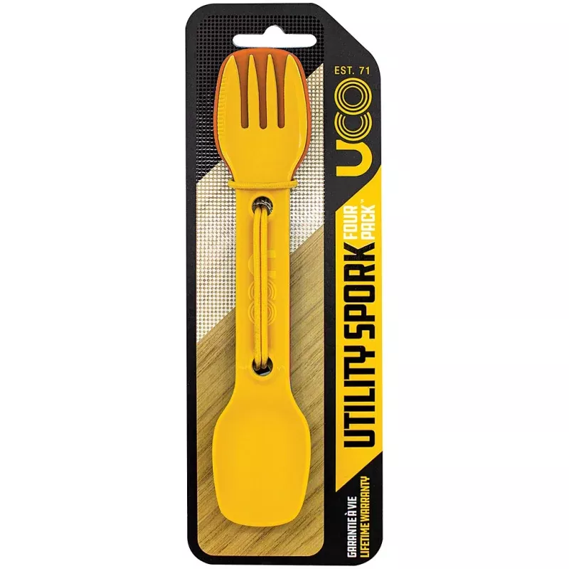 UCO Utility S PO Rk 4 Pack Classic – Compact Portable Camping Utensils