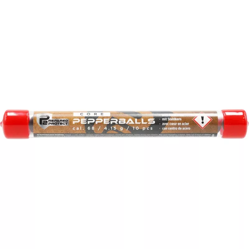 Umarex P2P Core Defense Pepper Rounds Red/Black .68cal 10ct