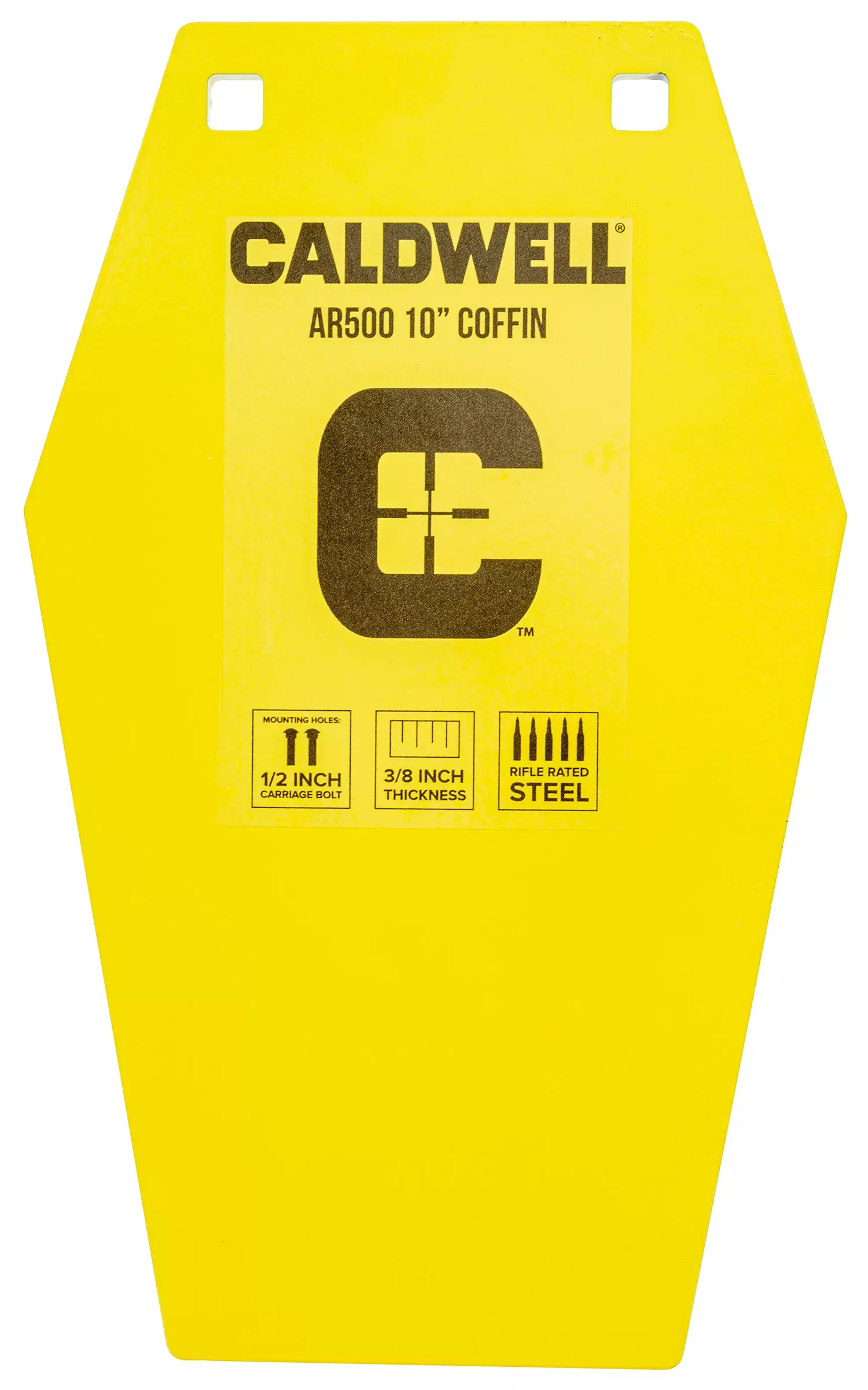 Uncle Henry C 10″ Coffin CP4 Yellow Powder Coat Steel Hanging