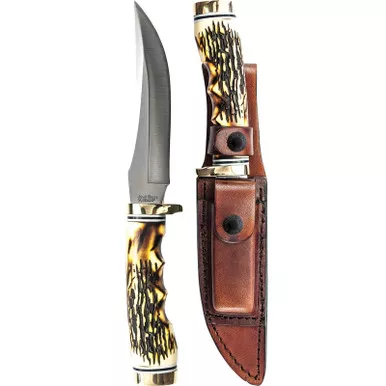 Uncle Henry Golden Spike Rat Tail Tang Fixed Blade Knife 9.40"