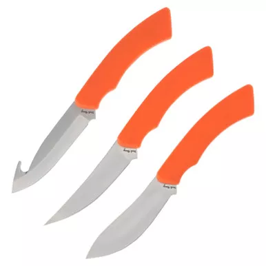 Uncle Henry Hunter Combo-3 pc Fixed Orange TPE Handle Tri Hold Sheath