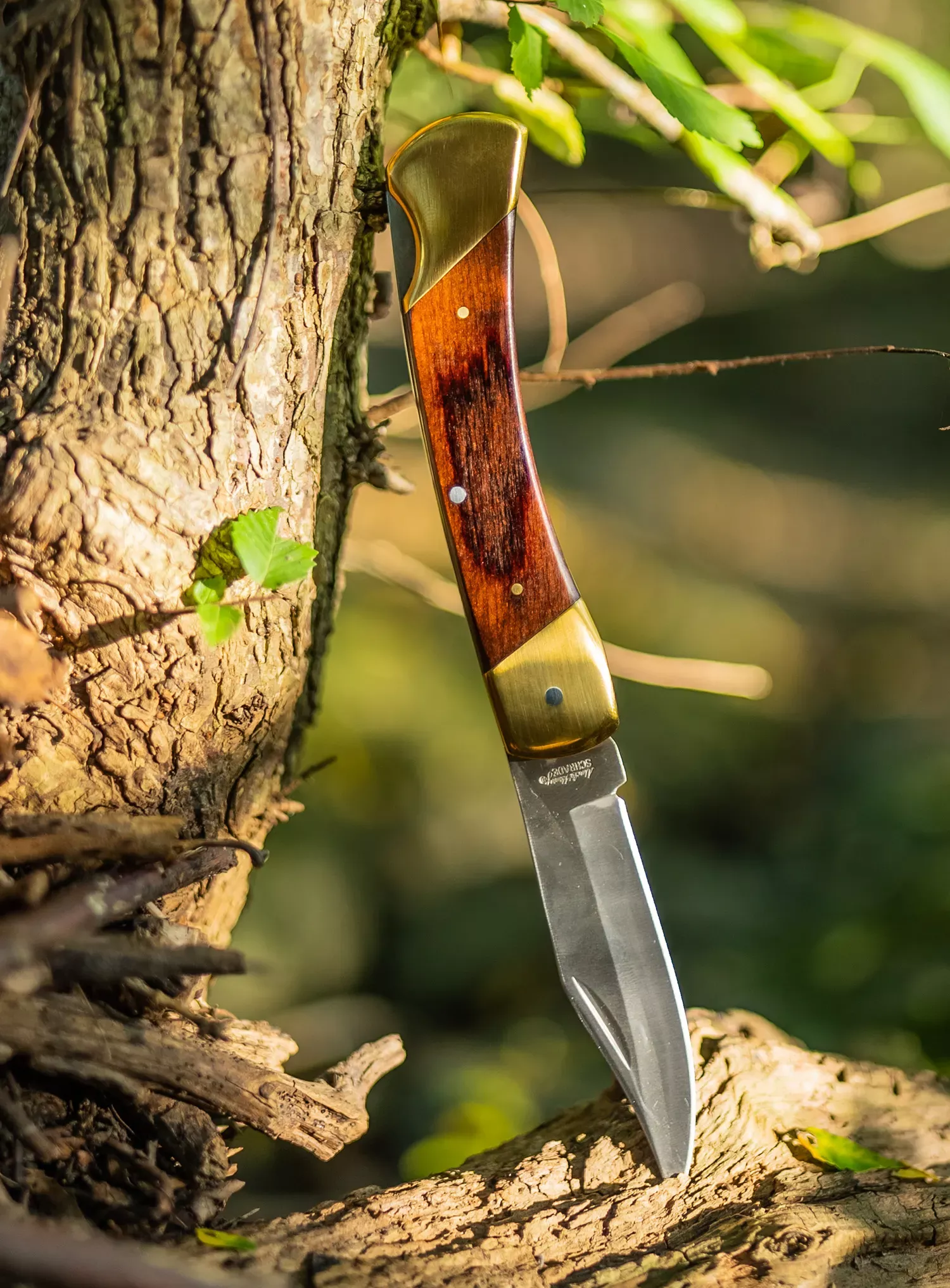 Uncle Henry LB7 Bear Paw 3.70″ Folding Plain Stainless Steel Blade 5″ Includes Sheath