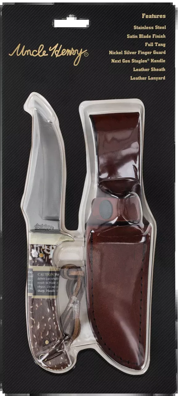 Uncle Henry Next Gen Staglon, Unh 1100035 Staglon 4″ Fb W/leather