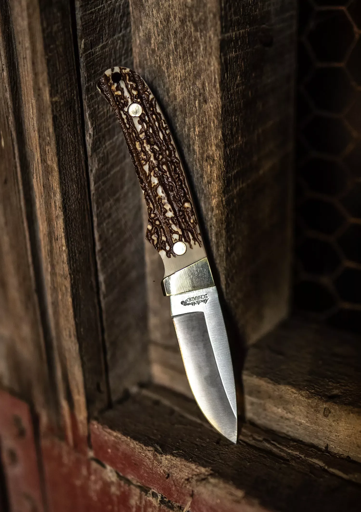 Uncle Henry old Next Gen Staglon PH2N Pro Hunter 2.80″ Fixed Drop Point Stainless Steel Blade 3.95″ Staglon Handle Includes Sharpening Stone/Sheath
