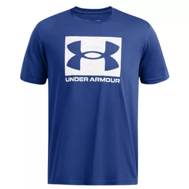 UNDER ARMOUR Men's ABC Camo Boxed Logo Tech Blue/White Short Sleeve Shirt (1361673-432)