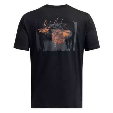 UNDER ARMOUR Men's Schematic Elk Black/Castlerock T-Shirt (1386780-001)