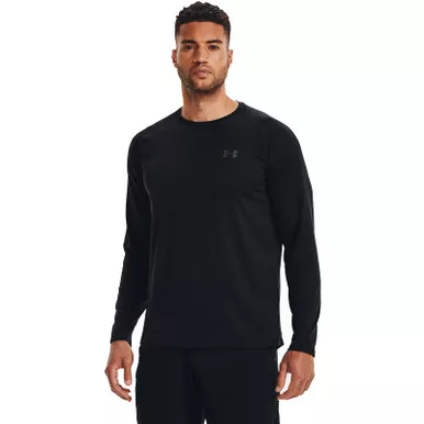 UNDER ARMOUR Men's Tech 2.0 Black/Graphite Long Sleeve Shirt (1328496-001)