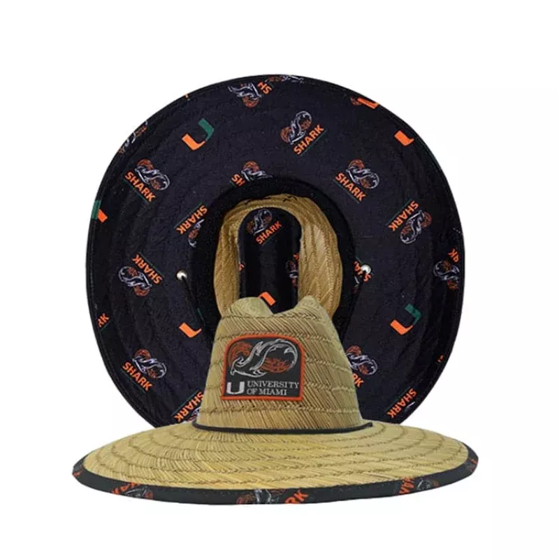 University of Miami Shark Research Straw Hat