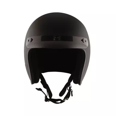 VANCE LEATHERS Detour D.O.T. Flat Black 3/4 Helmet with Visor (DH2301)