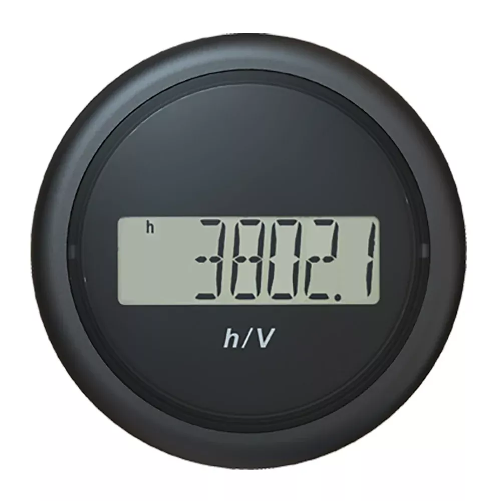 Veratron 52MM (2-1/16″) ViewLine Hour Counter-Voltmeter – Black