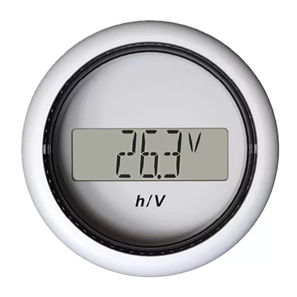 Veratron 52MM (2-1/16″) ViewLine Hour Counter-Voltmeter – White