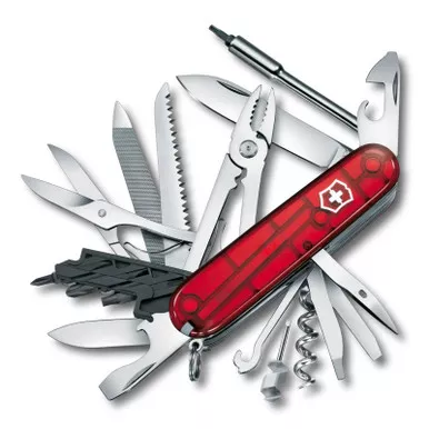 VICTORINOX Cyber Tool L Ruby Pocket Knife (1.7775.T)