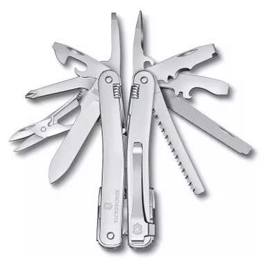 VICTORINOX Silver Swiss Tool Spirit MX Clip (3.0224.MKB1)