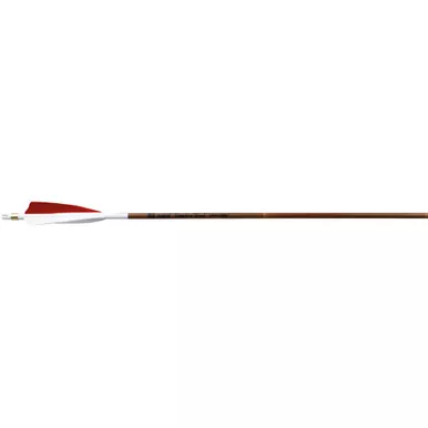 Victory BTVFG-400FF-6 Bamboo Traditional Arrows, 400 Spine, Brown, 6 Pack