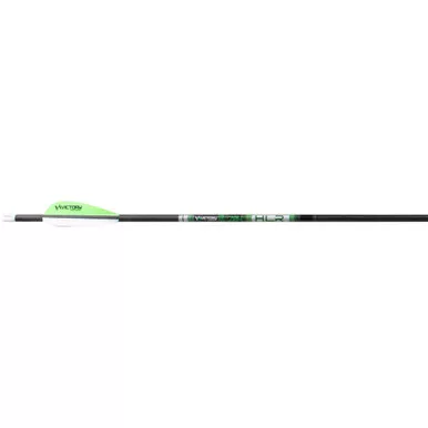 Victory HLRG-200FA-6 HLR Gamer Arrows, 200 Spine, Black, 6 Pack