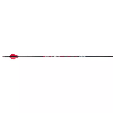 Victory VAPS-400FQ-6 VAP Sport Arrows, Raptor Vanes, 400 Spine, Black, 6 Pack