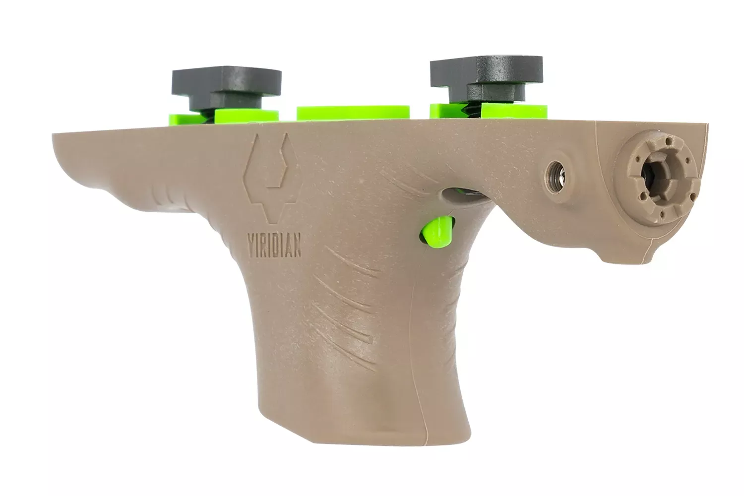 Viridian Hand Stop Laser M-LOK Mounted 5mW Green Laser with 100 yds Day/2 mi Night Range & Flat Dark Earth Finish for AR-Platform