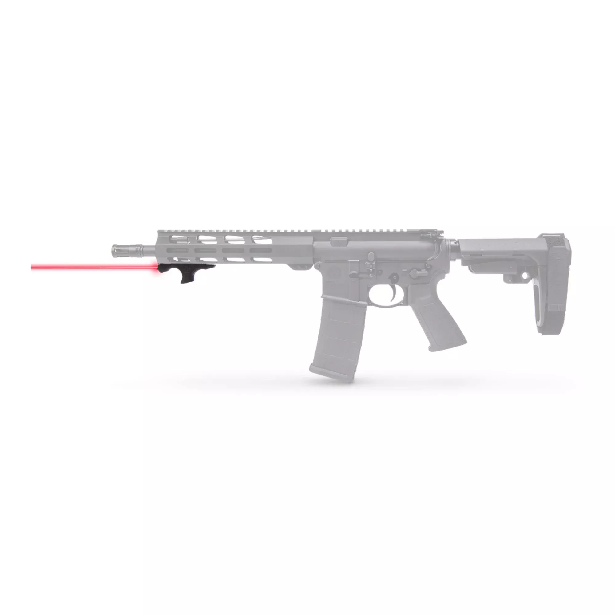 Viridian Laser Handguard Hs1 – Red W/hand Stop M-lok Black
