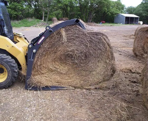Virnig Big Bale Grapple | BG Series | Widths 56″, 74″ & 86″ | 15-25 GPM | For Skid Steers