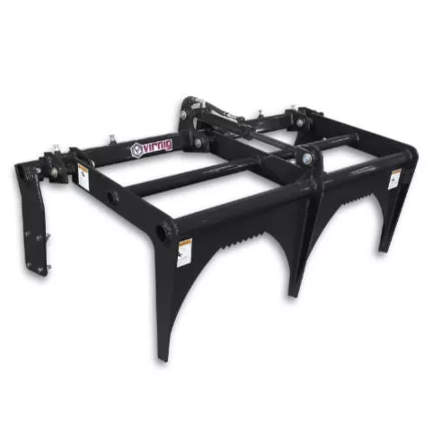 Virnig Bolt-On Grapple | Model BOGV6084 | Width 52″ | 15-25 GPM | For Skid Steers