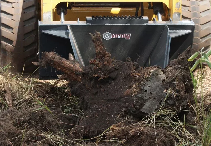Virnig Stump Bucket | Model STMP | 45.6″ Width | 15+ GPM | For Skid Steers
