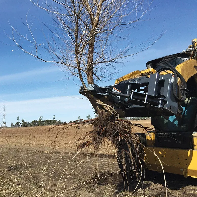 Virnig Tree Puller | Model TRP | Width 47″ | 15-25 GPM | For Skid Steers