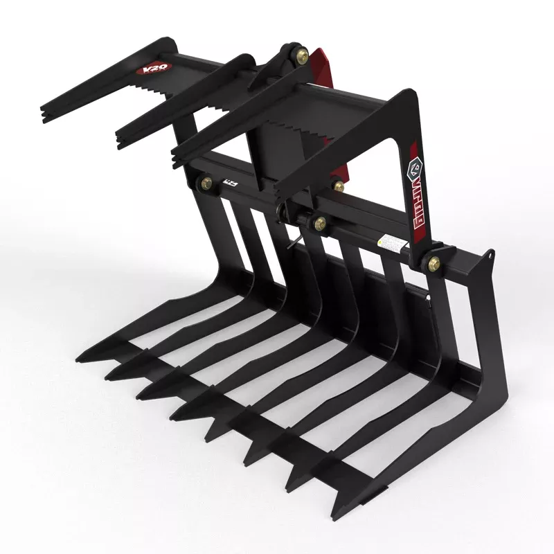 Virnig V20 Mini Skid Steer Skeleton Grapple | CSGV Series | Widths 36″ To 48″ | 15-25 GPM | For Mini Skid Steers