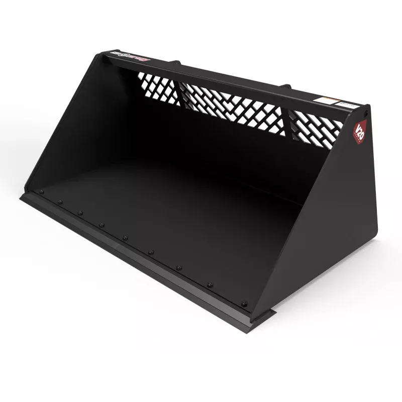 Virnig V20 Mini Skid Steer Snow/Light Material Bucket | CLMB Series | Widths 36″ To 60″ | 15-25 GPM | For Mini Skid Steers