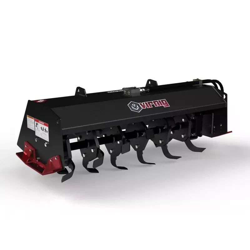 Virnig V20 Mini Skid Steer Tiller | Model CTLR48 | Width 48″ | 10-18 GPM | For Mini Skid Steers