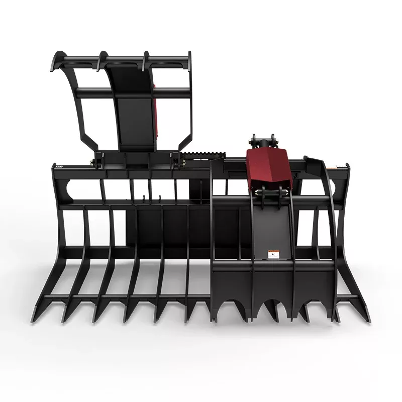 Virnig V60 Large Capacity Skeleton Grapple | Models LCG72 & LCG84 | Widths 73″ & 85″ | 15-25 GPM | For Skid Steers