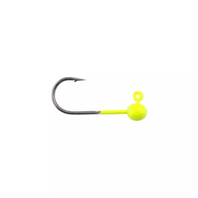 Voodoo Custom Tackle Round Jighead 5Pk Green Chartreuse 1/32oz