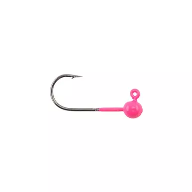 Voodoo Custom Tackle Round Jighead 5Pk Hot Pink 1/64oz